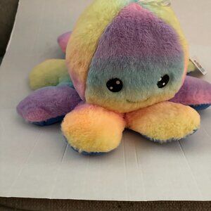 GOFFA Pastel Rainbow Octopus Plush Stuffed Animal NWT